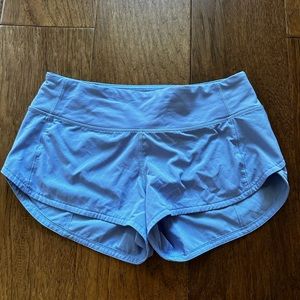 Lululemon Periwinkle Speed Up Low-Rise Shorts 2.5” NO LINER